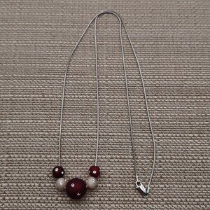 24 Inch Sterling Silver Crystal Infused Orbs Necklace A2456